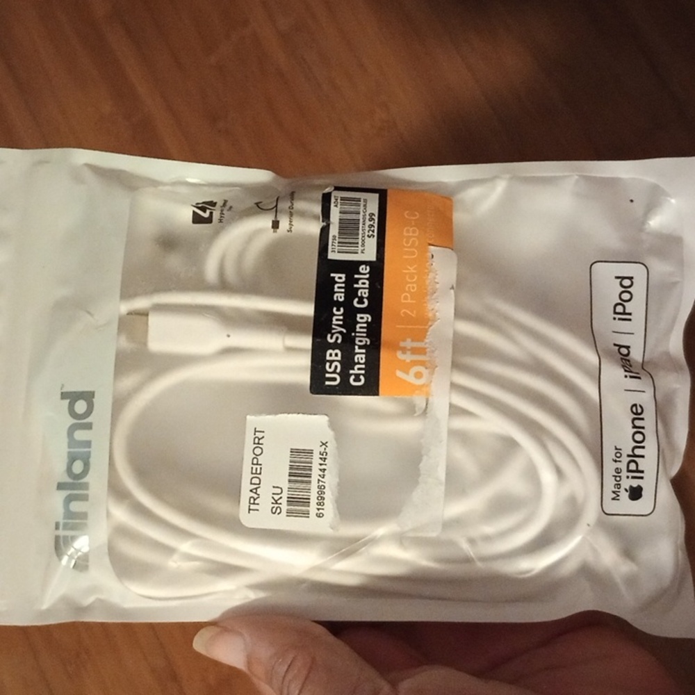 New never opened 2 USB sync and charging cables